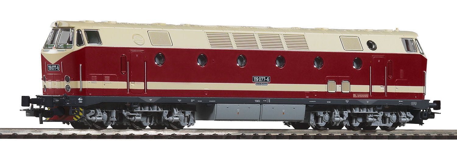 Piko 59934 - Diesellok 119 DR Ep.IV Licht oben schwarzer Rahmen H0/GL