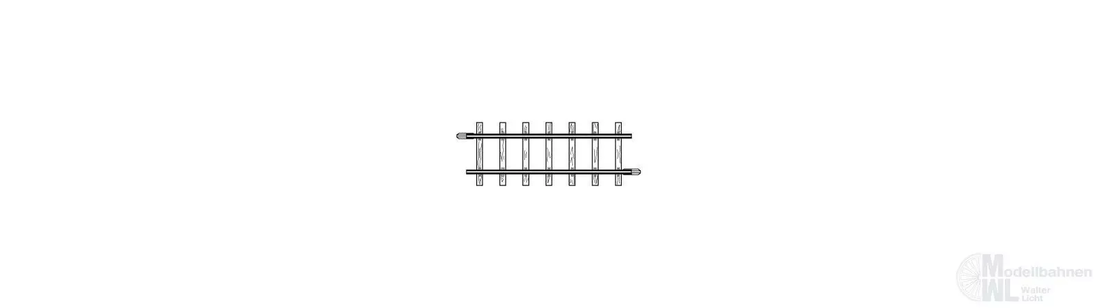Bemo 4282000 - Gleis gerade 56,5 mm H0m