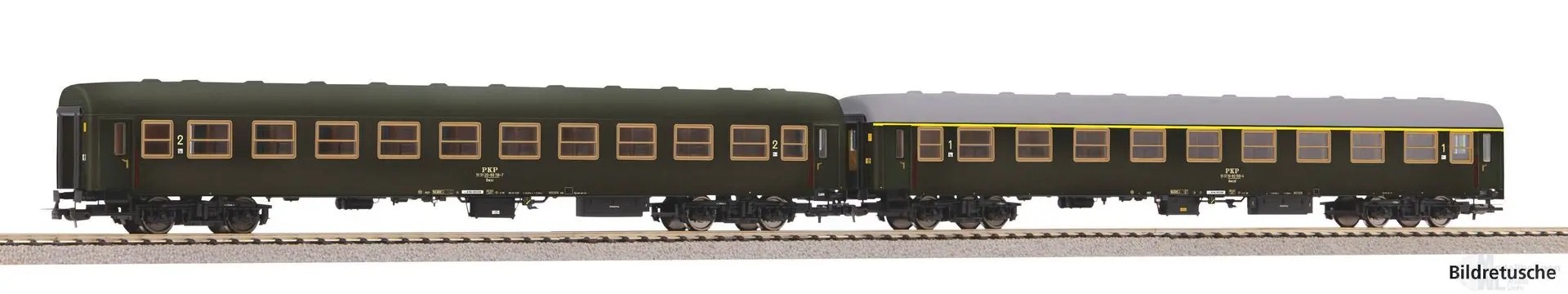 Piko 28321 - Personenwagen Set PKP Ep.IV 2.tlg. H0/GL