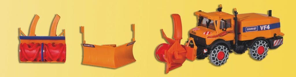 Kibri 15011 - UNIMOG Schneefräse mit Winterdienstausrüstung H0 1:87