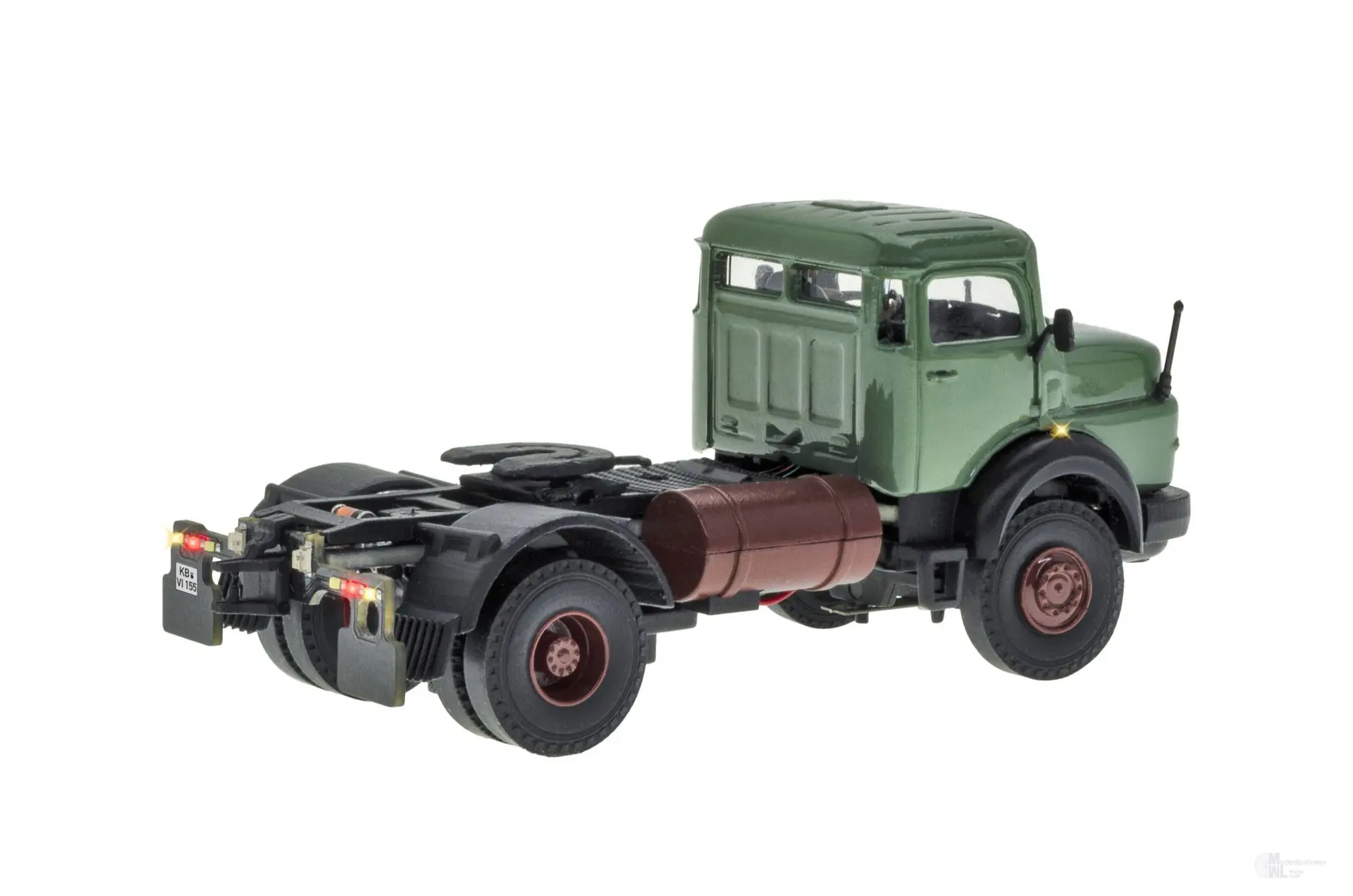 Viessmann 8155 - CarMotion Mercedes-Benz Rundhauber 2-achs Sattelzugmaschine grün Basis H0 1:87