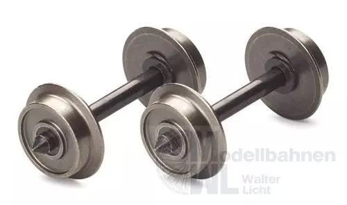 Liliput 939312 - Radsatz Achslänge 24,7mm Durchmesser 8,4mm 2 Stück H0/WS