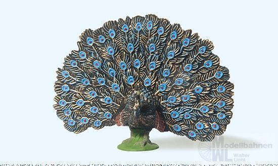 Preiser 47088 - Pfau radschlagend 1:25