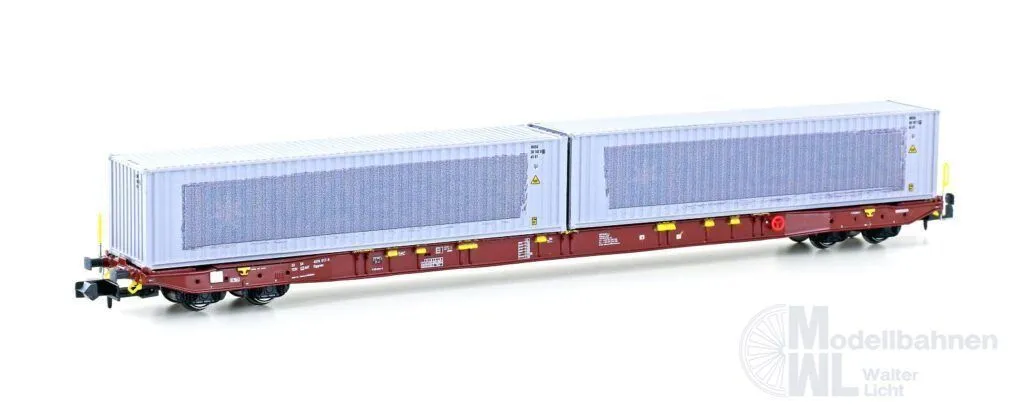 Hobbytrain 23101 - Containerwagen Sggnss'80 Metrans Ep.VI N 1:160