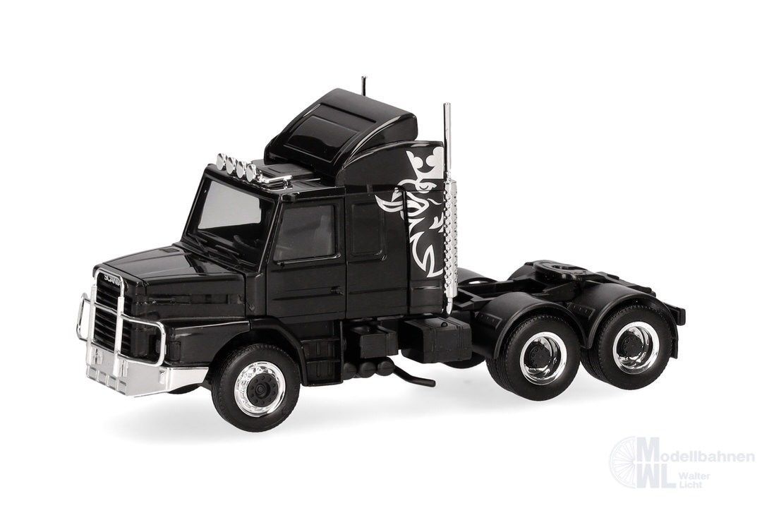 Herpa 319416 - Scania H. 142 6x4 ZM, schwarz H0 1:87 Herpa 319416 - Scania H. 142 6x4 ZM, schwarz H0 1:87