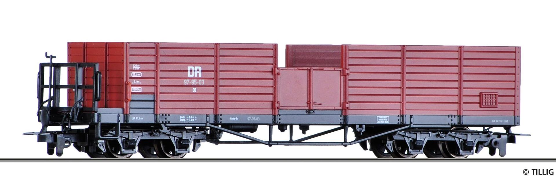 Tillig 05920 - Güterwagen offen DR Ep.III OO H0e Tillig 05920 - Güterwagen offen DR Ep.III OO H0e
