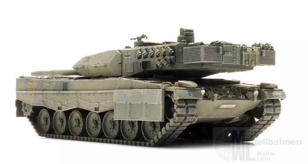 ARTITEC b.v. 6870676 - BRD Leopard 2A6 Eisenbahntransport Fertigmodell H0 1:87
