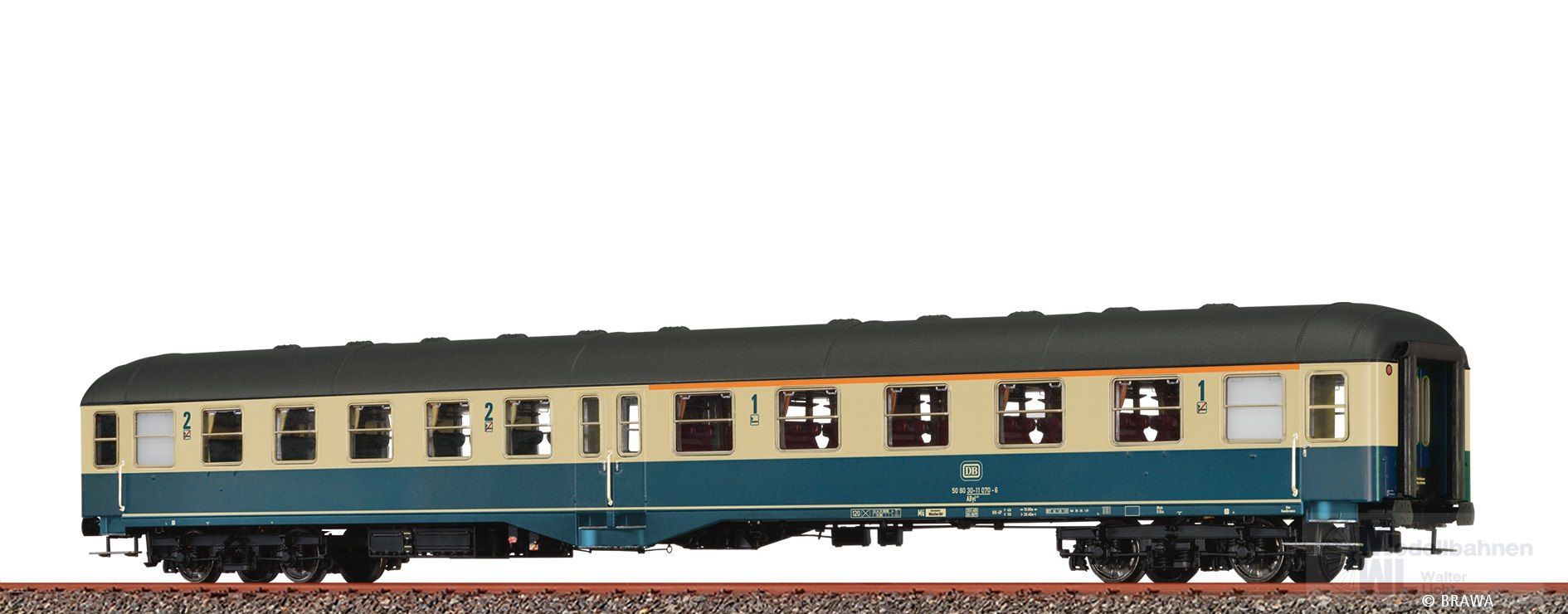 Brawa 58061 - Personenwagen DB Ep.IV AByl411 H0/WS Basic+ LED