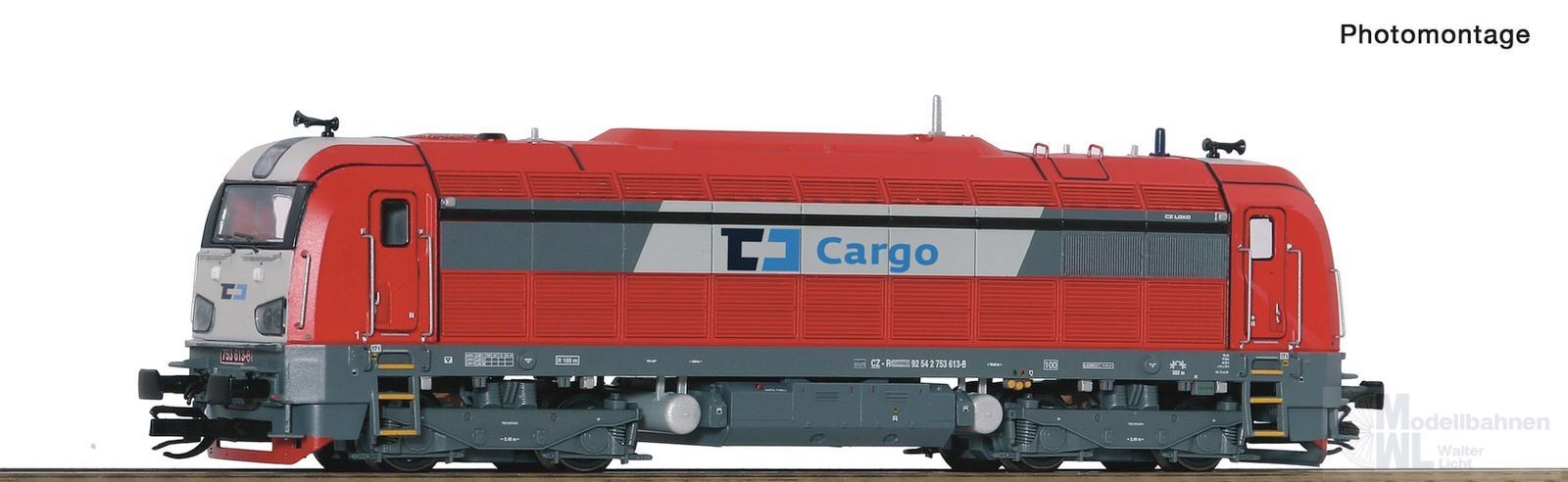 Roco 7380036 - Diesellok Rh 753.6 CD Cargo Ep.VI TT 1:120