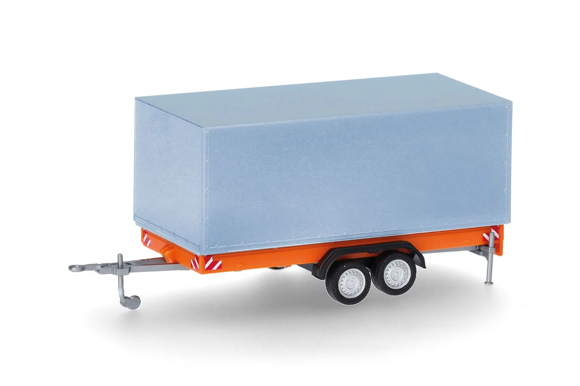 Herpa 055468 - Tandem-Planenanhänger für LKW 7,5t orange/grau H0 1:87