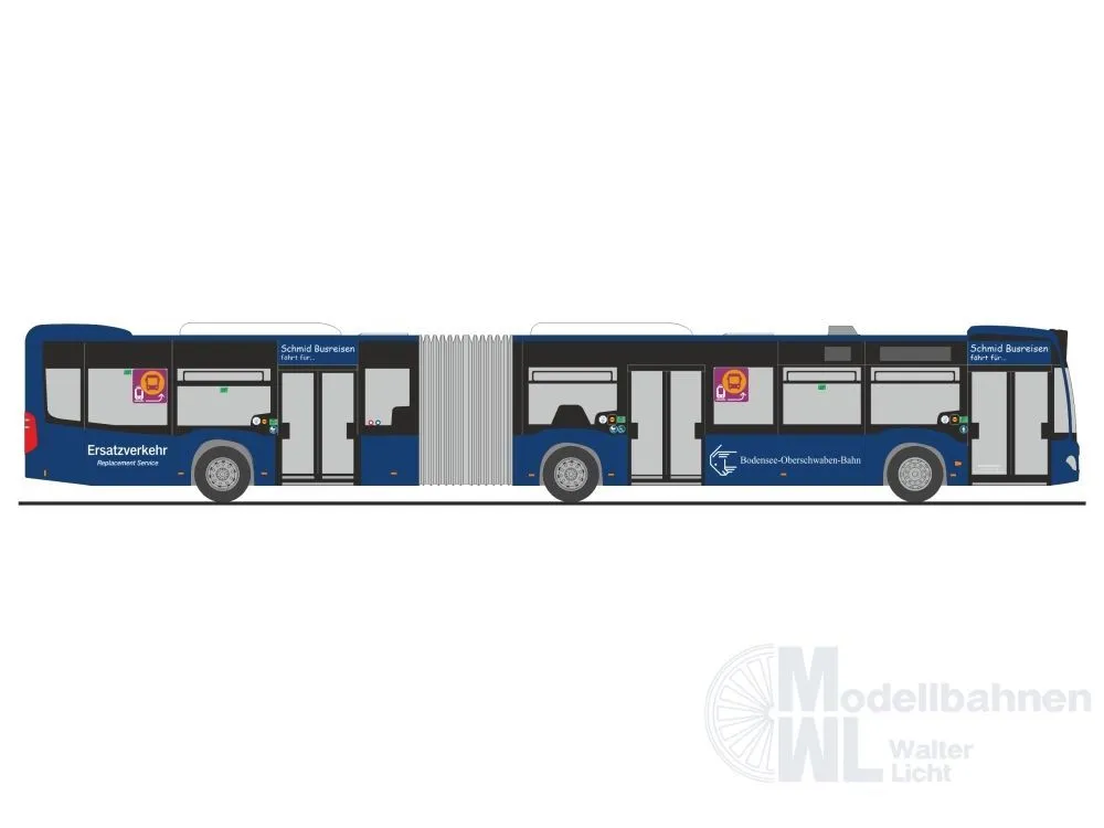 Rietze 69329 - Mercedes-Benz Citaro G 12 Bodensee-Oberschwaben-Bahn - SEV H0 1:87