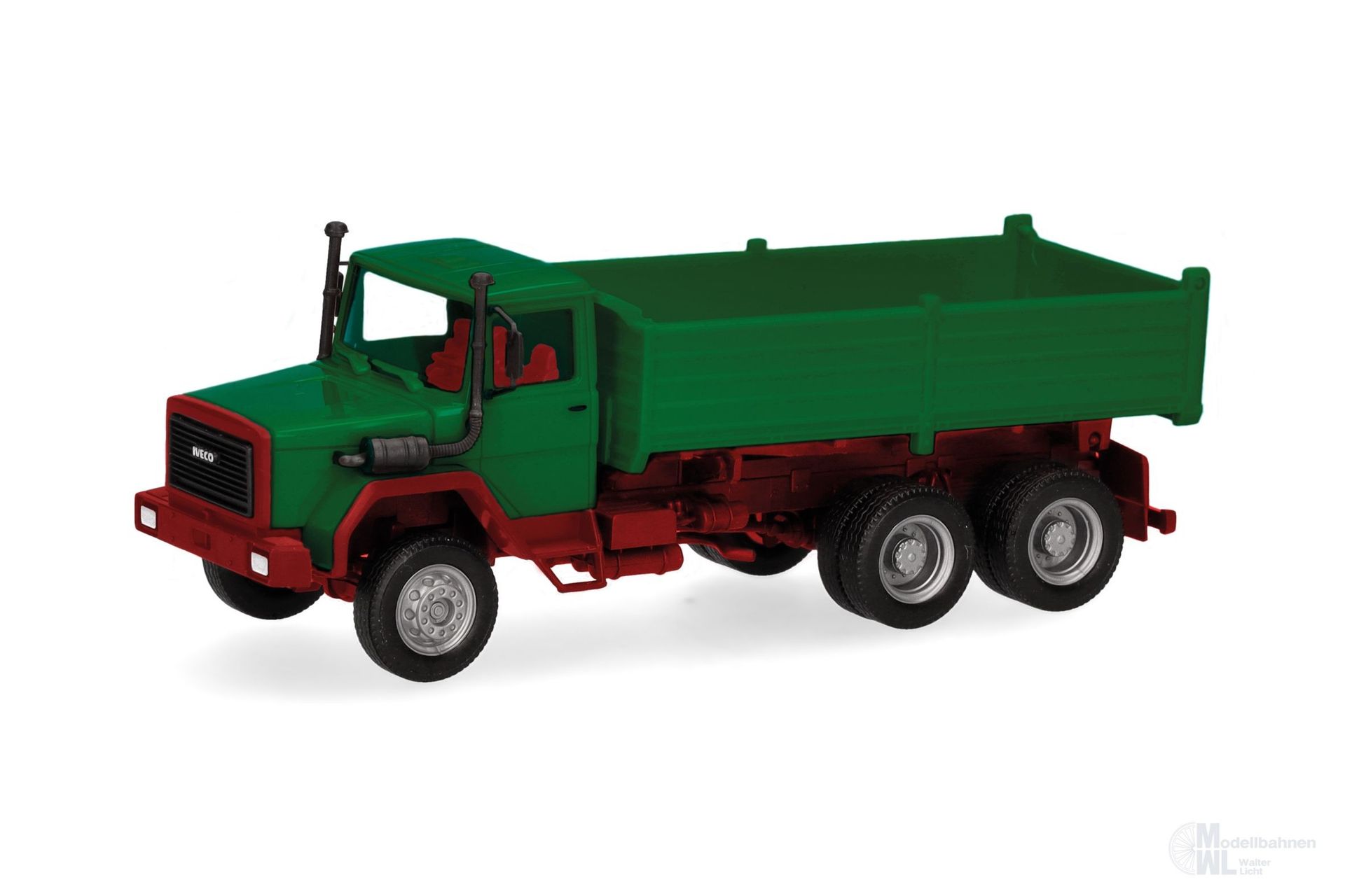 Herpa 320276 - Iveco Hauber Baukipper grün H0 1:87 Herpa 320276 - Iveco Hauber Baukipper grün H0 1:87