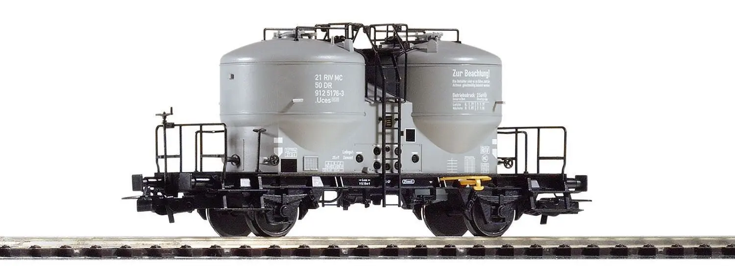Piko 54695 - Zementsilowagen Ucs-v9120 schw. Rahmen DR Ep.IV H0/GL