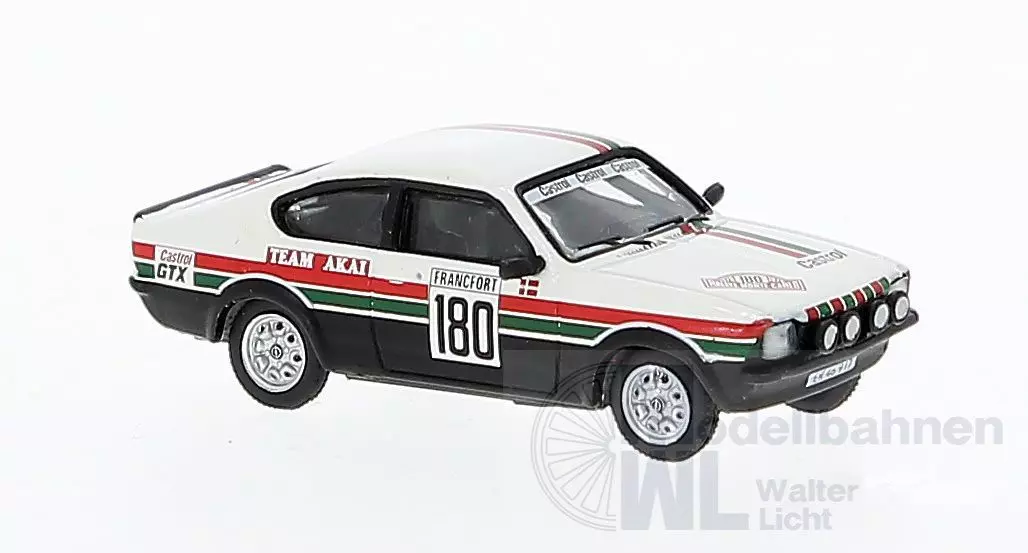 Brekina 20408 - Opel Kadett C GT/E Castrol von Oluf Raldorf Monte Carlo 1978 H0 1:87