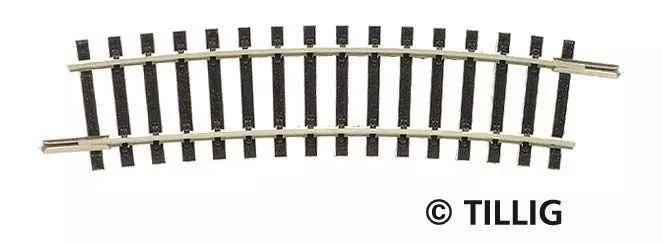 Tillig 83110 - Gleisstück gebogen R12 R310 / 15° TT 1:120