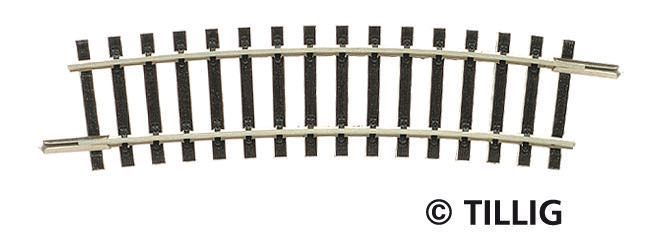 Tillig 83110 - Gleisstück gebogen R12 R310 / 15° TT 1:120