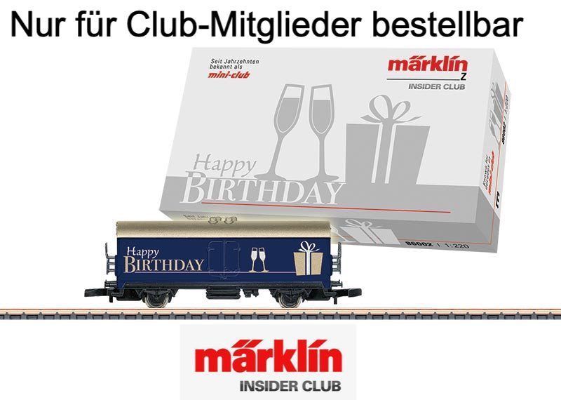 Märklin 86002 - INSIDER Geburtstagswagen für 10 Jährige Insider Z 1:220