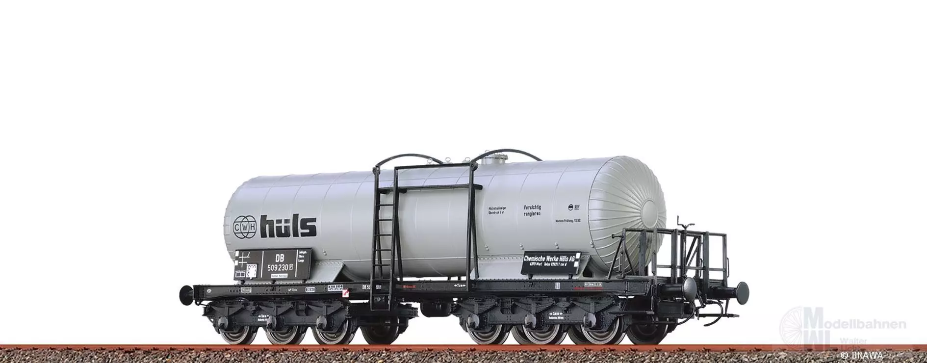 Brawa 58221 - Kesselwagen DB Ep.III 6-achsig ZZd Chemische Werke Hüls H0/GL