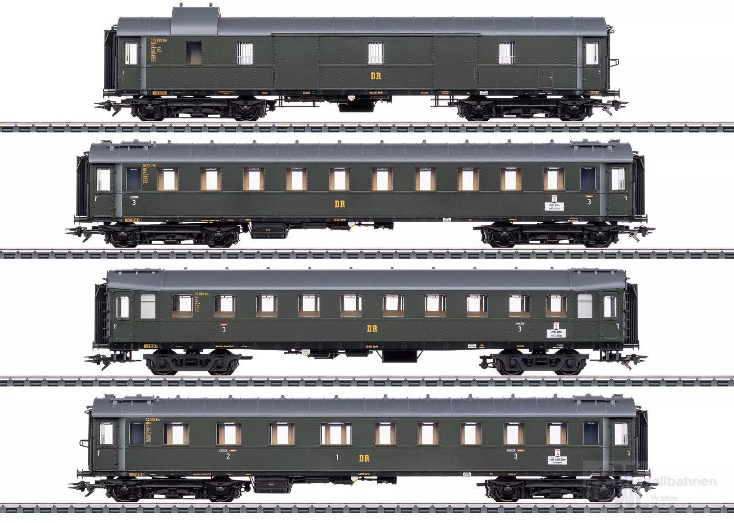Märklin 42514 - Wagen-Set zur BR 19 016 DR Ep.III 4.tlg. H0/WS