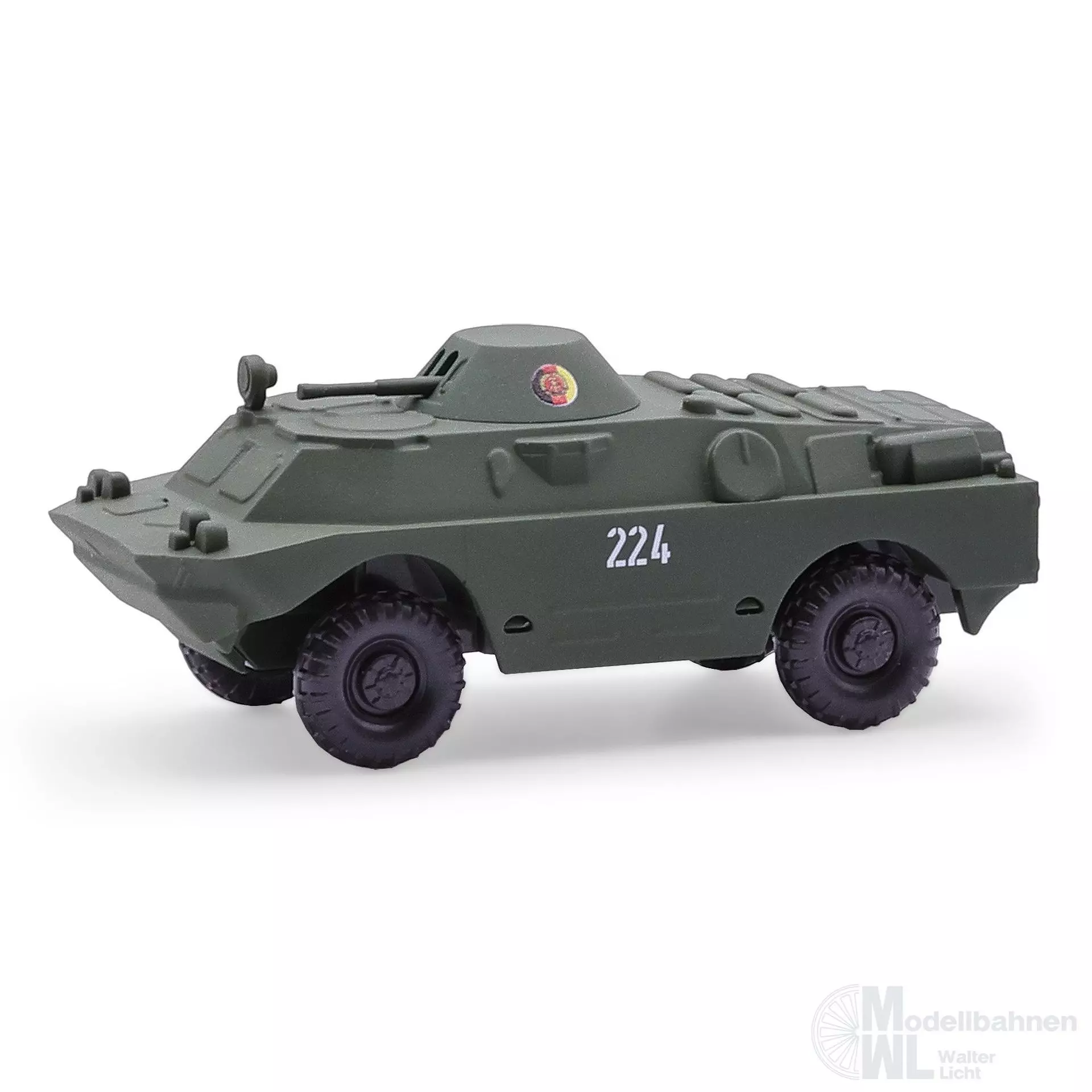 Mehlhose mh210104002 - Spähpanzerwagen SPW40P2 mit Turm und MG NVA H0 1:87