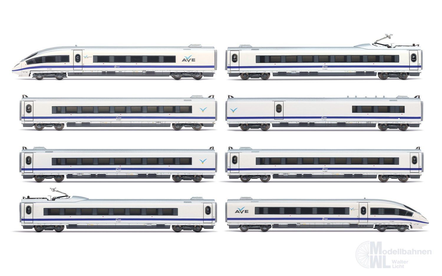 Arnold 2611S - Triebzug AVE S-103 RENFE Ep.V 8.tlg. N 1:160 Sound