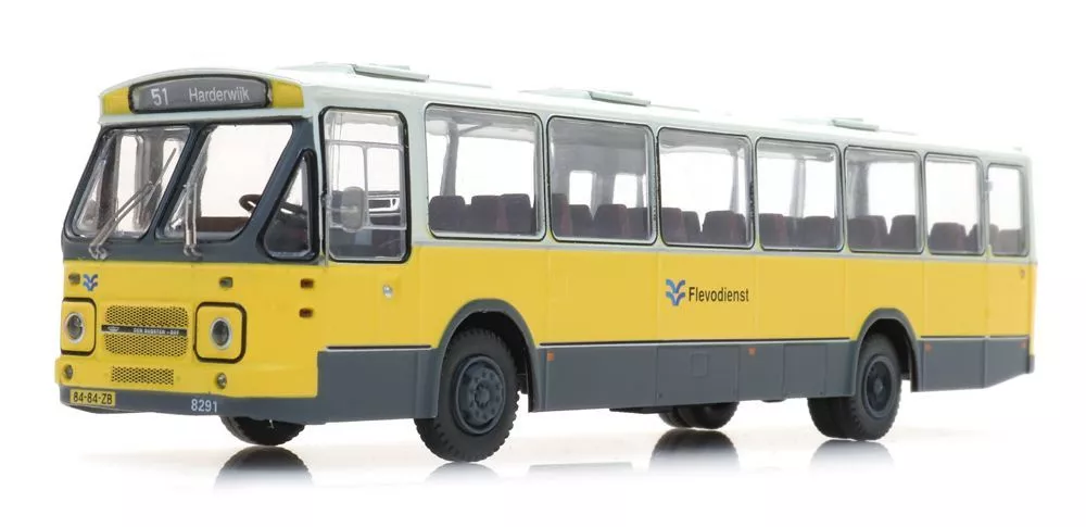 ARTITEC b.v. 487.070.29 - Regionalbus Flevodienst 8291 DAF Vorderseite 2 Ausstieg Mitte H0 1:87