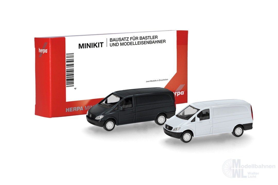 Herpa 014243 - MiKi Mercedes-Benz Vito Kasten 2003 2 St. H0 1:87