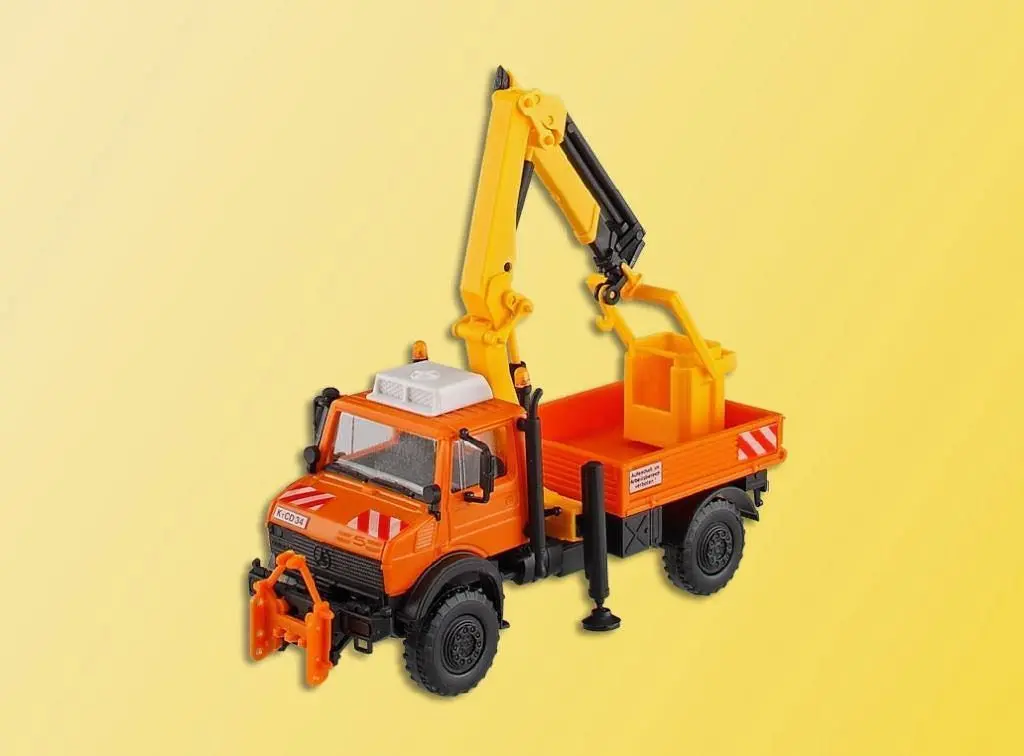 Kibri 15005 - UNIMOG mit Arbeitskran und Korb H0 1:87