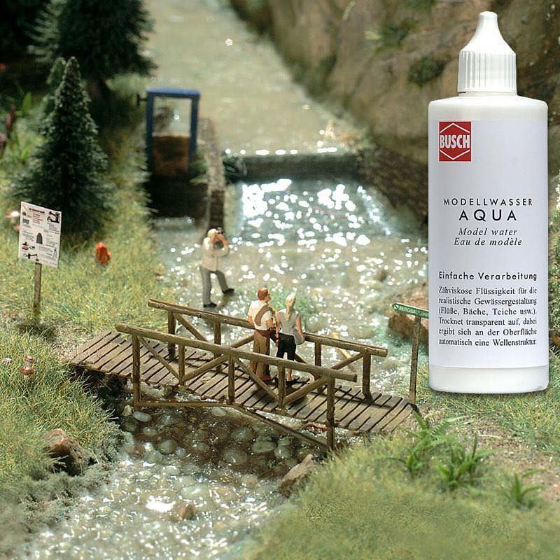 Busch 7589 - Aqua Modellwasser 125 ml H0 1:87 / TT 1:120 / N 1:160 / Z 1:220 Busch 7589 - Aqua Modellwasser 125 ml H0 1:87 / TT 1:120 / N 1:160 / Z 1:220