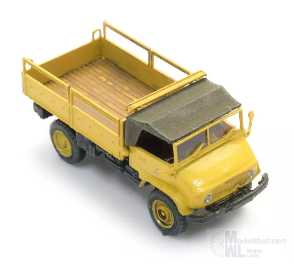 ARTITEC b.v. 322.054 - Unimog 404s gelb N 1:160 FERTIGMODELL