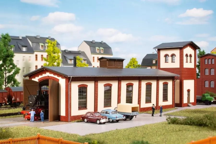 Auhagen 13345 - Lokschuppen einständig TT 1:120