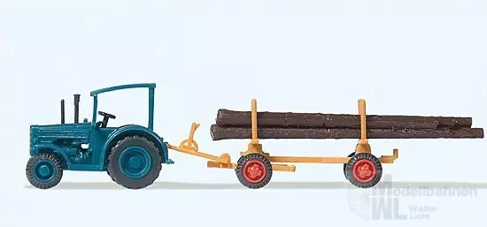 Preiser 79504 - Hanomag-Schlepper mit Langhol N 1:160