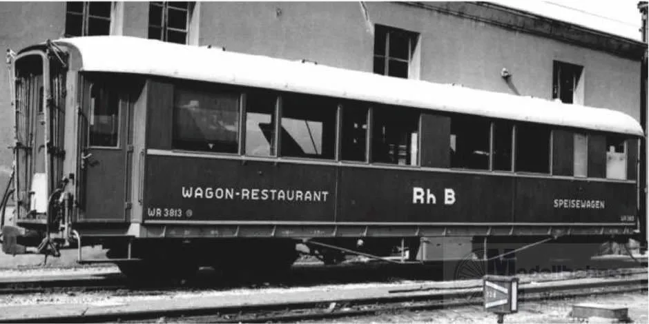 Bemo 3274103 - Speisewagen RhB Ep.III WR 3813 70er-Jahre H0m