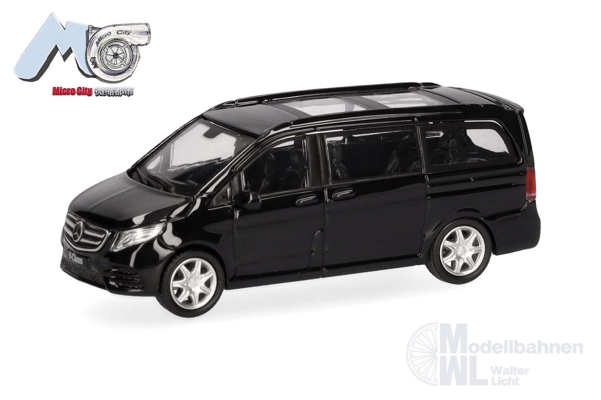 Herpa 87MC000075 - Mercedes-Benz V-Klasse schwarz H0 1:87