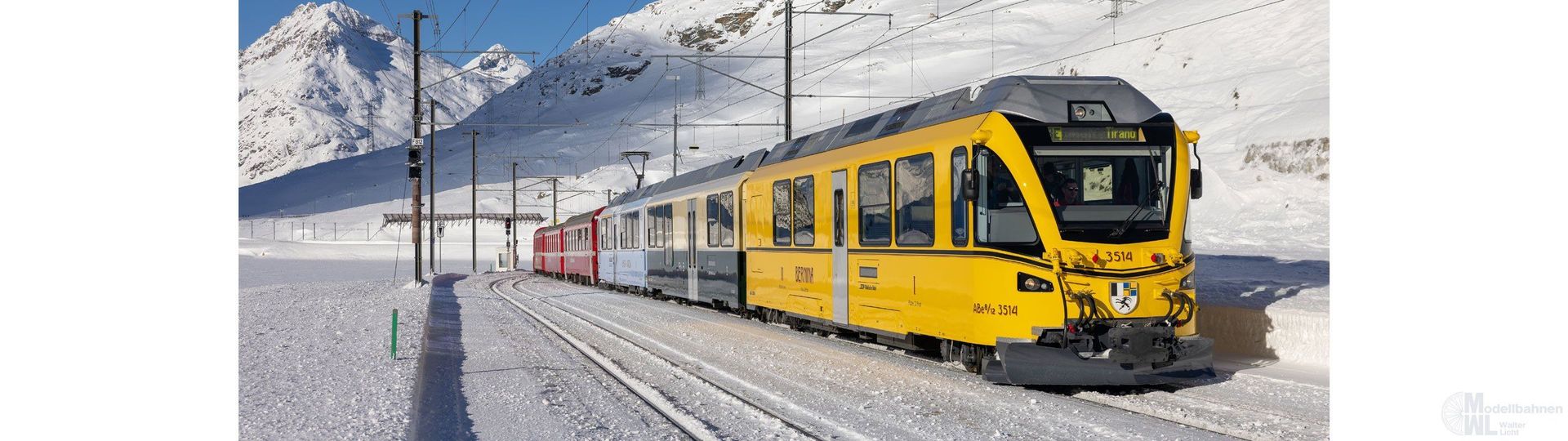 Bemo 7244124 - Triebzug ABe 8/12 RhB Ep.VI Allegra 3514 Ahnenzug H0m