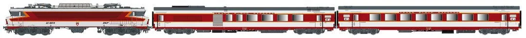 LS Models 11003 - Personenzug SNCF Ep.IV 3-tlg. CC6500 + 2x GC Wagen H0/GL