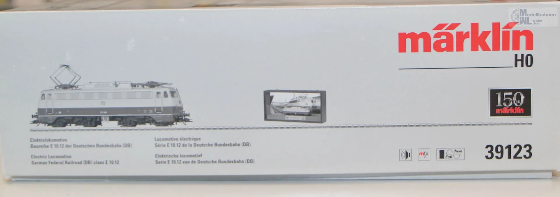Märklin 39123 - MÄRKLIN - E-Lok BR E 10.12 DB Ep.III H0/WS Sound