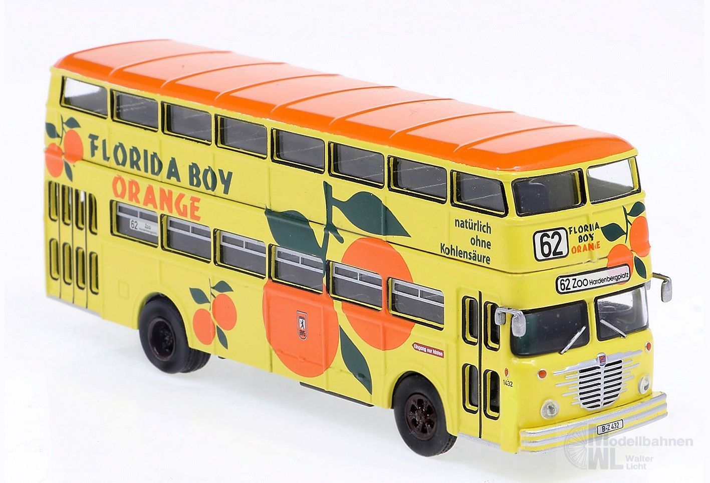 Brekina 61262 - Büssing D2U Florida BoyBVG H0 1:87 Brekina 61262 - Büssing D2U Florida BoyBVG H0 1:87