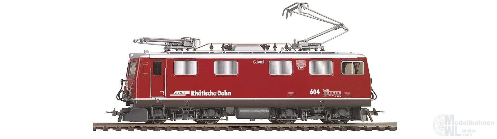 Bemo 1252127 - E-Lok Ge 4/4 I 607 RhB Ep.VI Sursela rot H0m