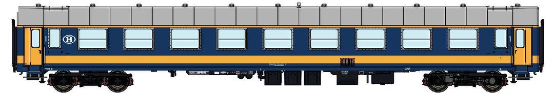LS Models 42184 - Personenwagen SNCB Ep.IVb I4 A9 1.Kl. Benelux H0/GL