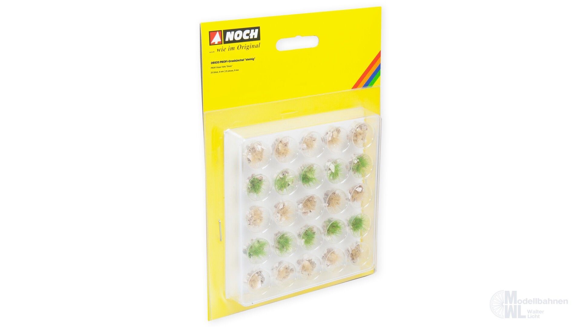 Noch 06920 - PROFI-Grasbüschel steinig grün beige mit Steinen weiß 25 St.6 mm G/1/0/H0/TT/N/Z Noch 06920 - PROFI-Grasbüschel steinig grün beige mit Steinen weiß 25 St.6 mm G/1/0/H0/TT/N/Z