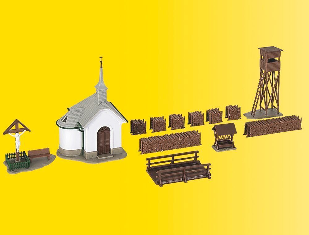Kibri 39780 - Kapelle in Hirschbichl mit Zubehör H0 1:87