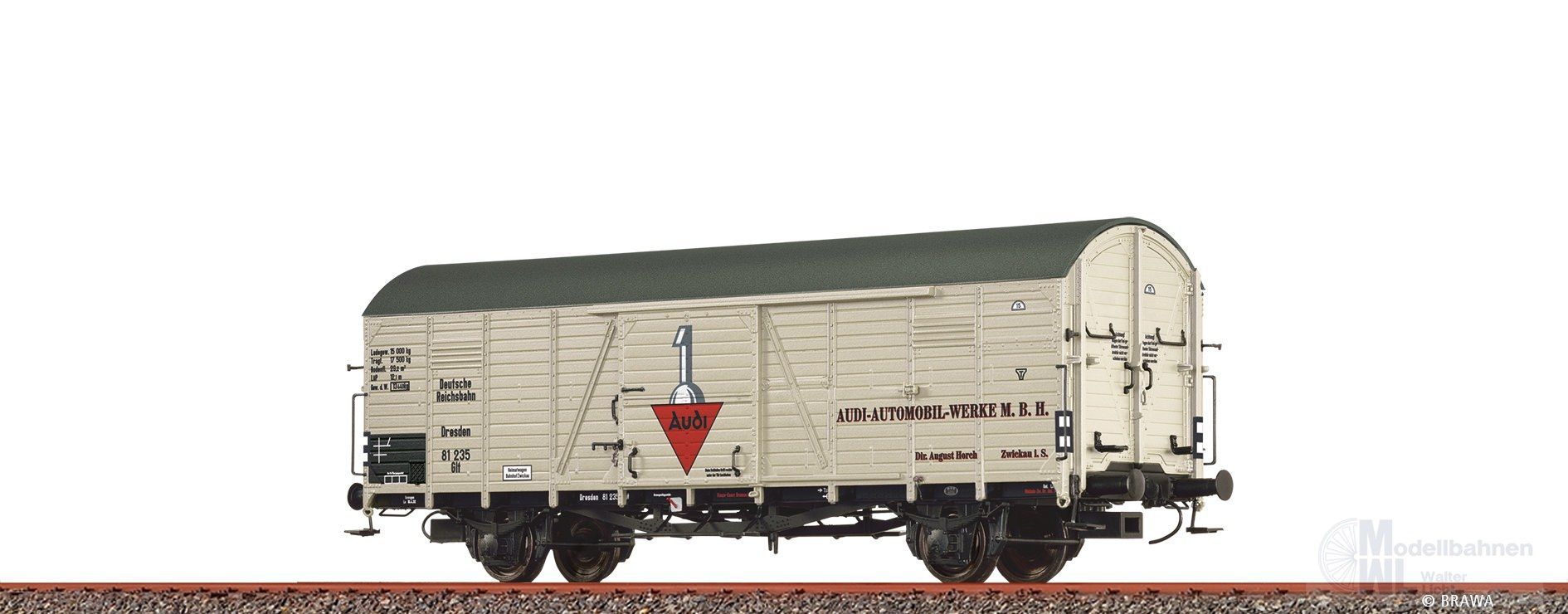 Brawa 50964 - Güterwagen ged. DRG Ep.II Audi Glt H0/GL