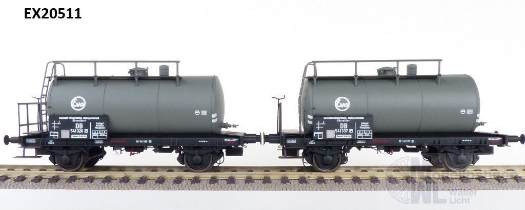 Exact Train 20511 - Kesselwagen Set DB EVA 2.tlg. H0/GL Exact Train 20511 - Kesselwagen Set DB EVA 2.tlg. H0/GL