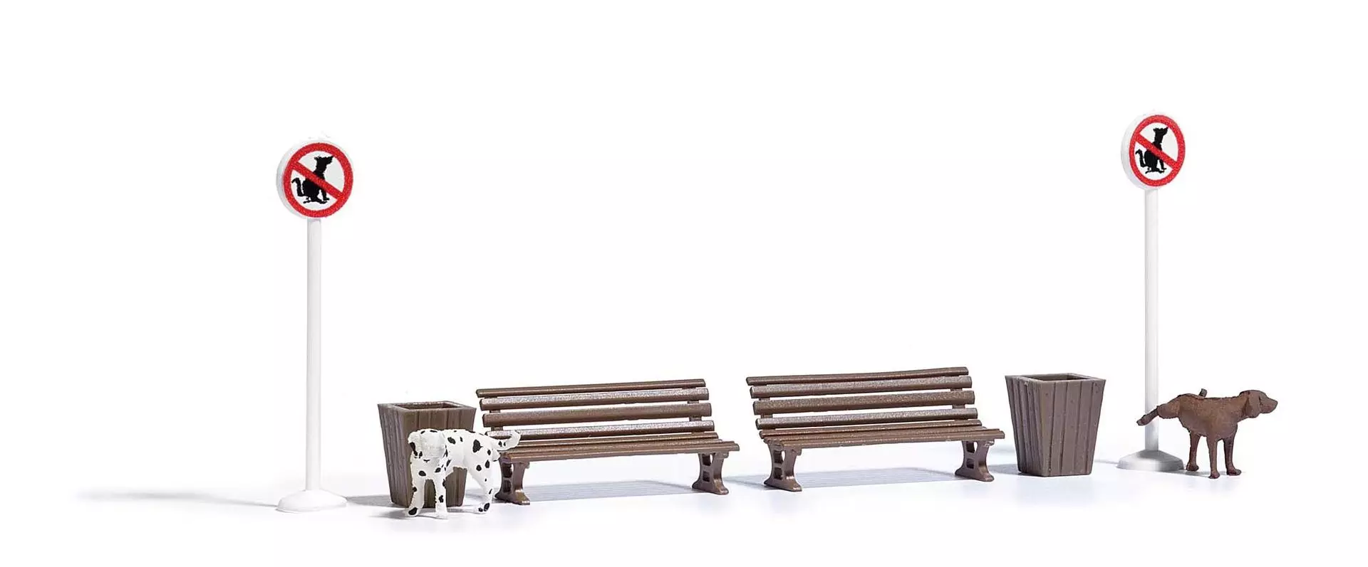 Busch 7895 - Pinkelnde Hunde H0 1:87