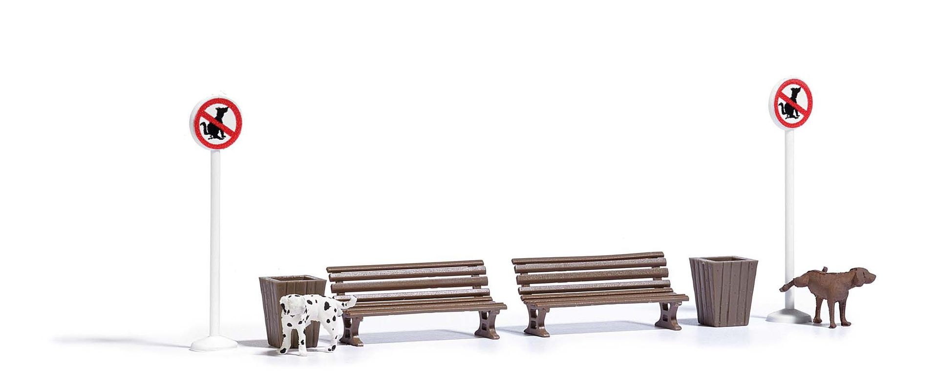 Busch 7895 - Pinkelnde Hunde H0 1:87