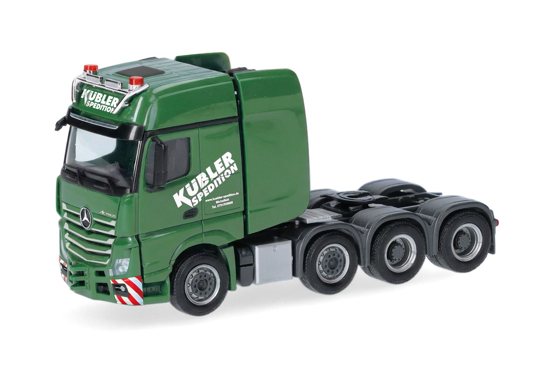 Herpa 321327 - Mercedes-Benz Actros L Gigaspace Schwerlastzugmaschine Kübler H0 1:87