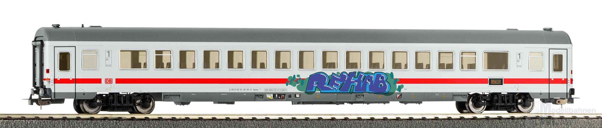 Piko 58849 - Personenwagen DB Ep.VI 1.Kl. Apmmz 126 mit Graffiti H0/GL
