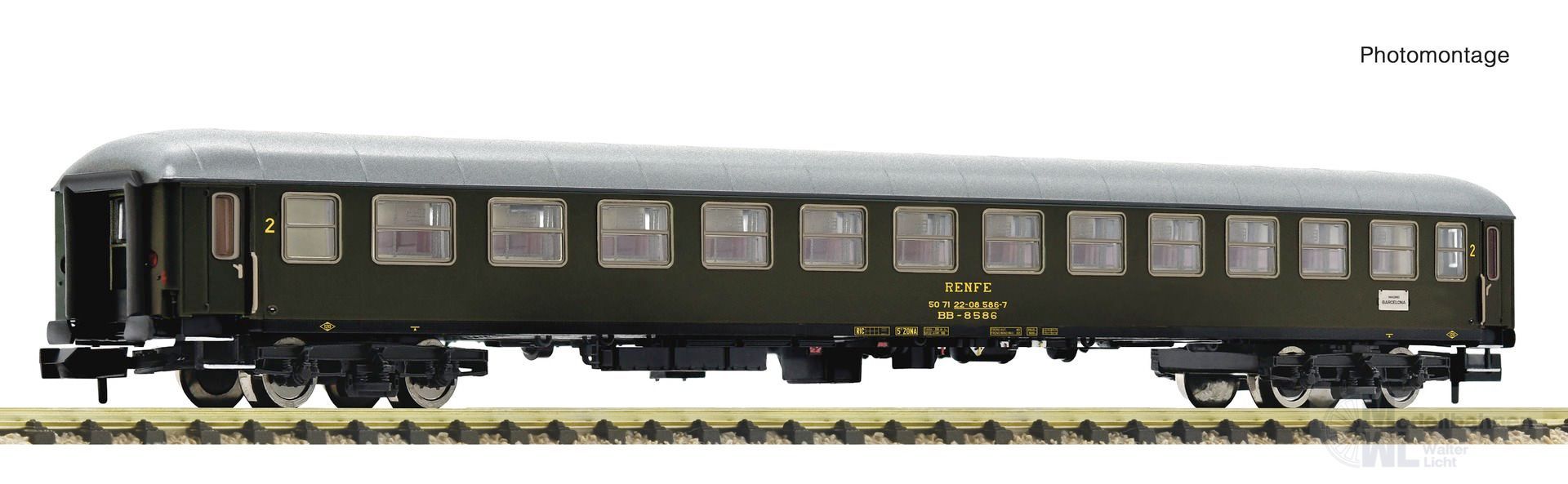 Fleischmann 863903 - Personenwagen RENFE Ep.IV/V 2.Kl. 2.Betr.Nr. N 1:160