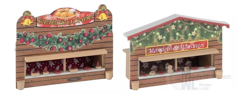 Faller 272020 - 2 Weihnachtsmarktbuden N 1:160